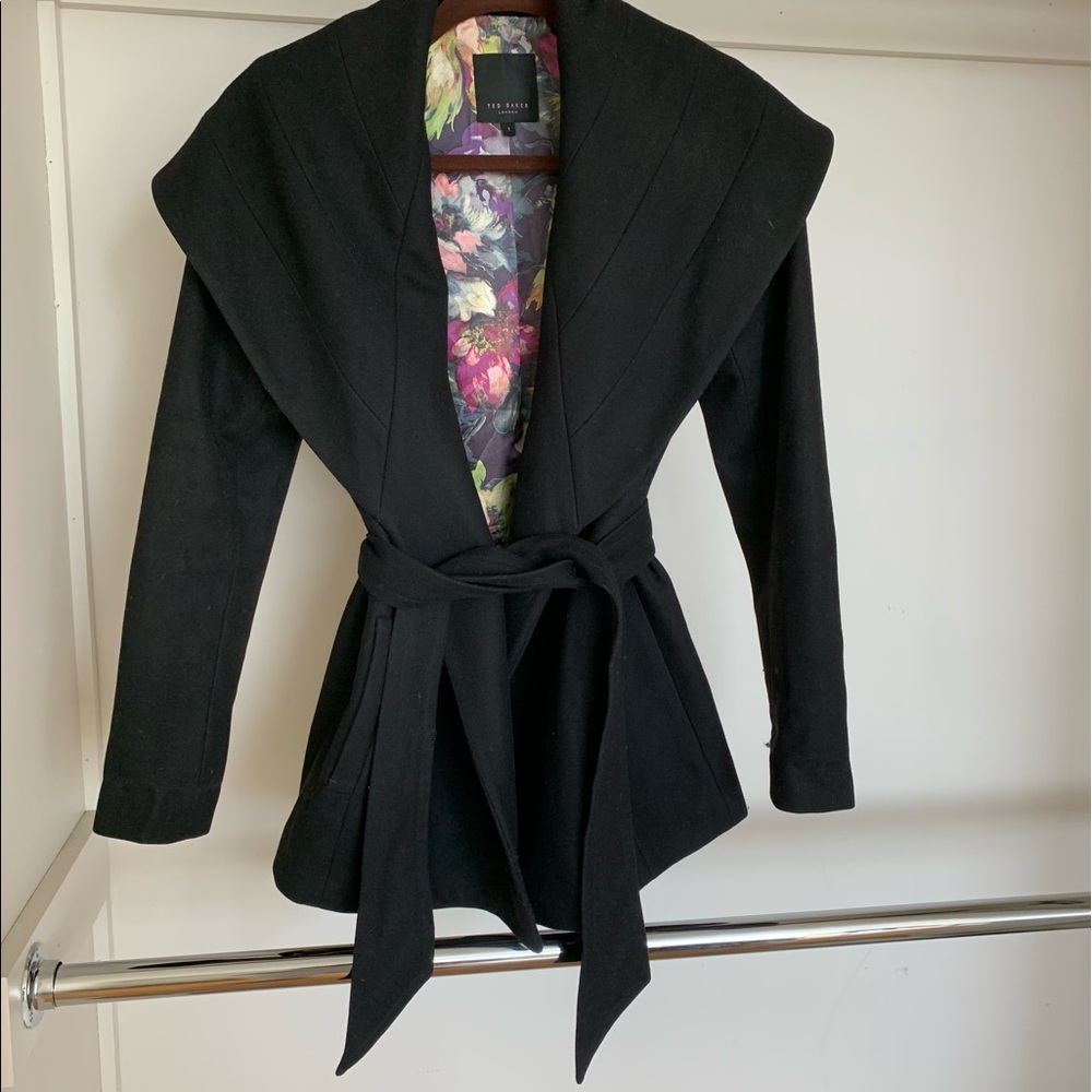 Ted baker wool wrap coat